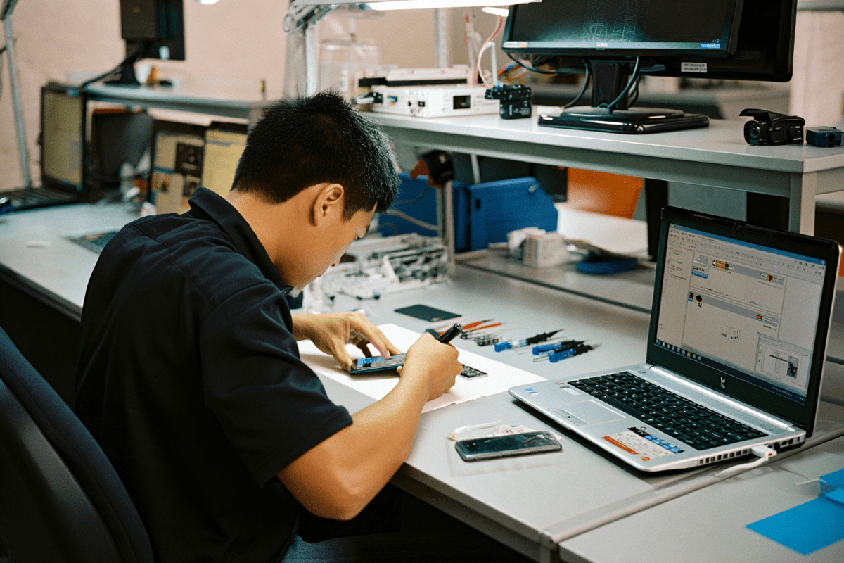 Процесс ремонта техники Realme в realme-servis